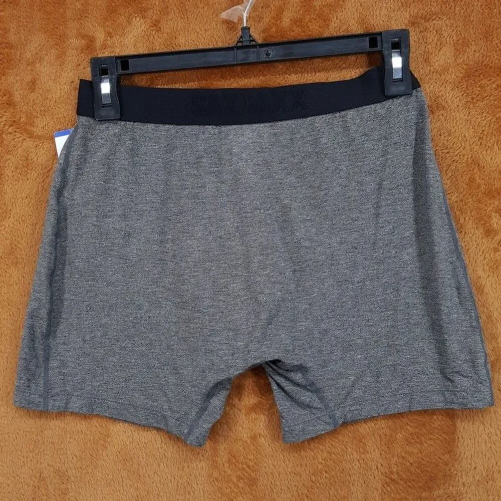 SAXX Boxer Briefs Mens Small Grey Ultra Ballpark Pouch